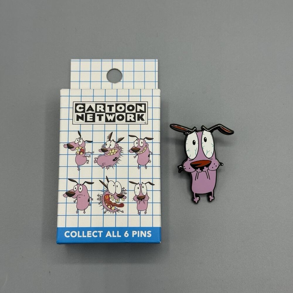 Courage The Cowardly Dog Emotions Pin New Open Box-SCARED